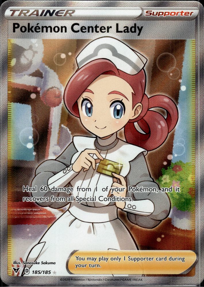Pokémon Center Lady — front scan