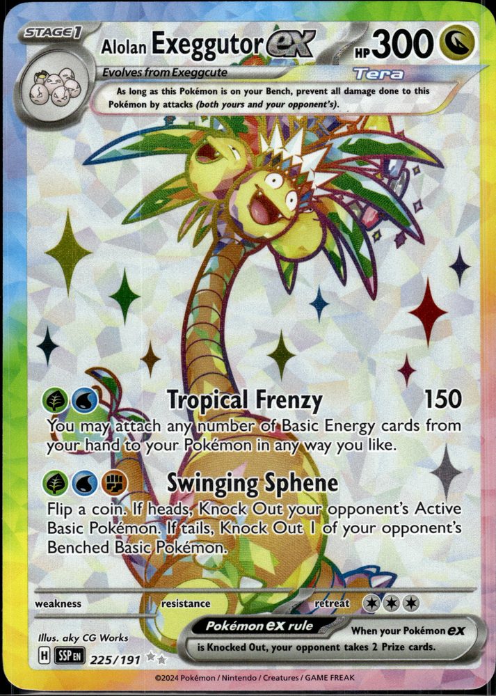 Alolan Exeggutor ex — front scan
