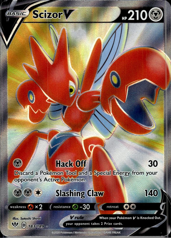 Scizor V — front scan