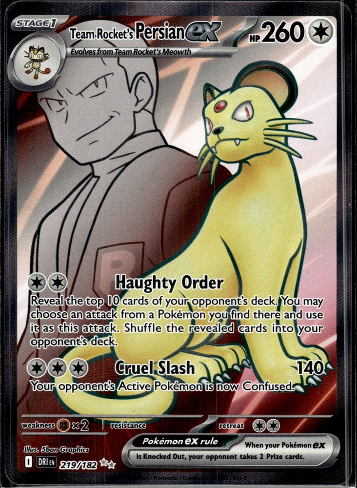 Team Rocket's Persian ex — front scan