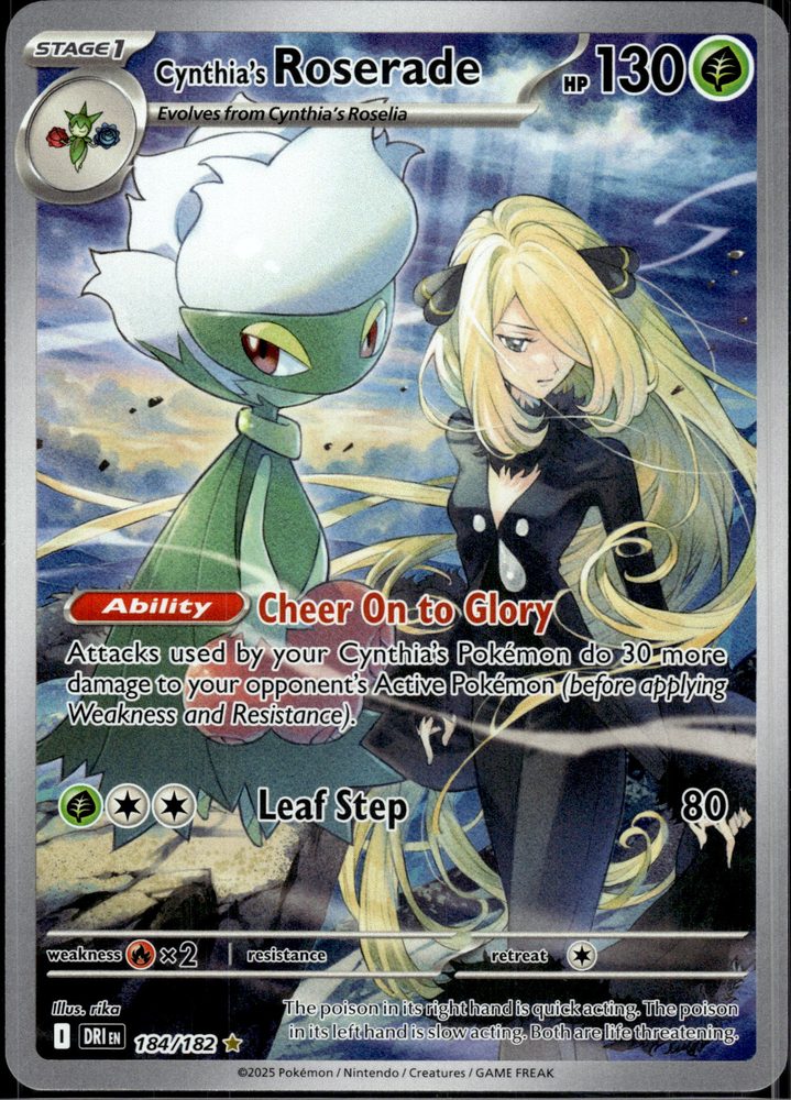 Cynthia's Roserade — front scan