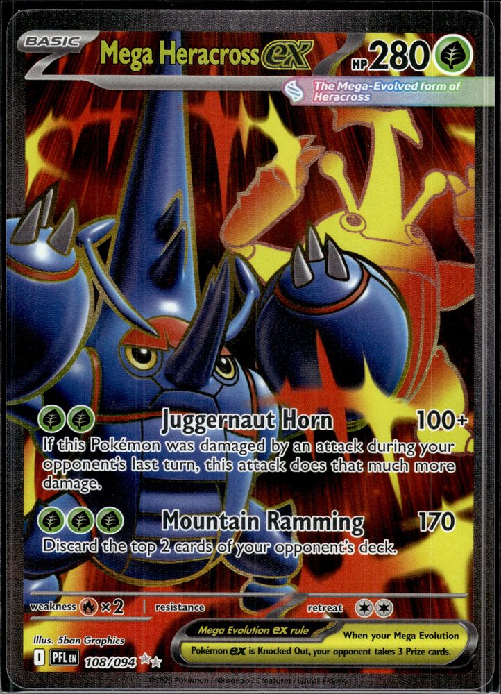 Mega Heracross ex — front scan