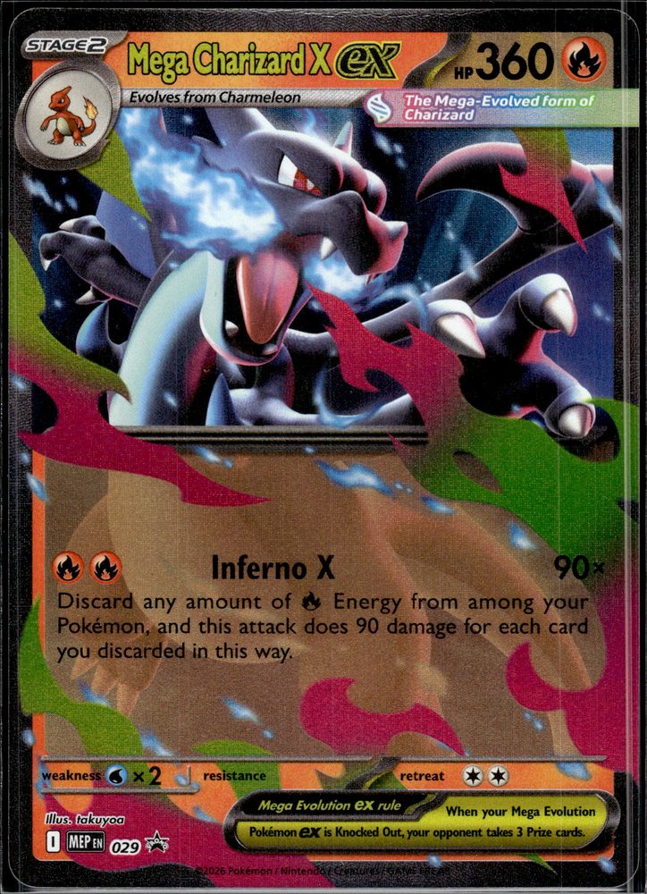 Mega Charizard X ex — front scan
