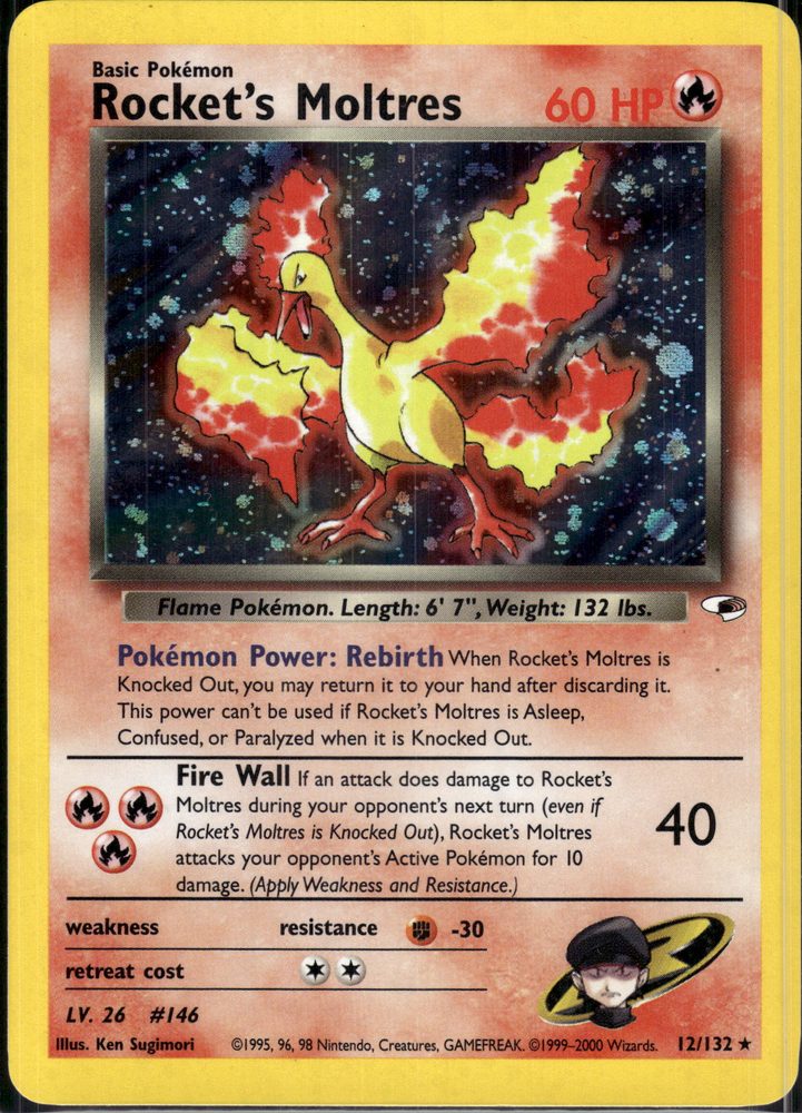 Rocket's Moltres — front scan