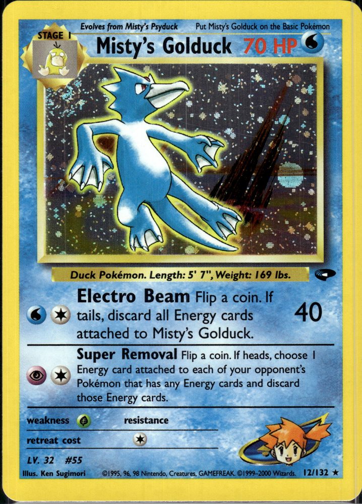 Misty's Golduck — front scan